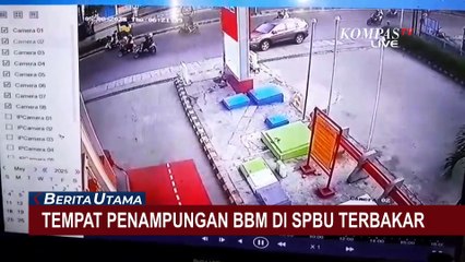 Detik-Detik Tempat Penampungan BBM di SPBU Meledak, Diduga Karena Korsleting Listrik