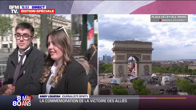 C'est une occasion incroyable : les visiteurs commencent à arriver sur les Champs-Élysées pour les commémorations du 8-Mai