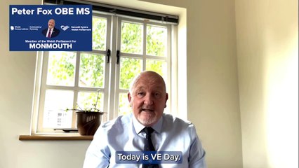 VE DAY MESSAGE FROM PETER FOX MS