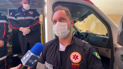 Trabalhador sofre traumatismo craniano após cair de mais de 3 metros em Umuarama