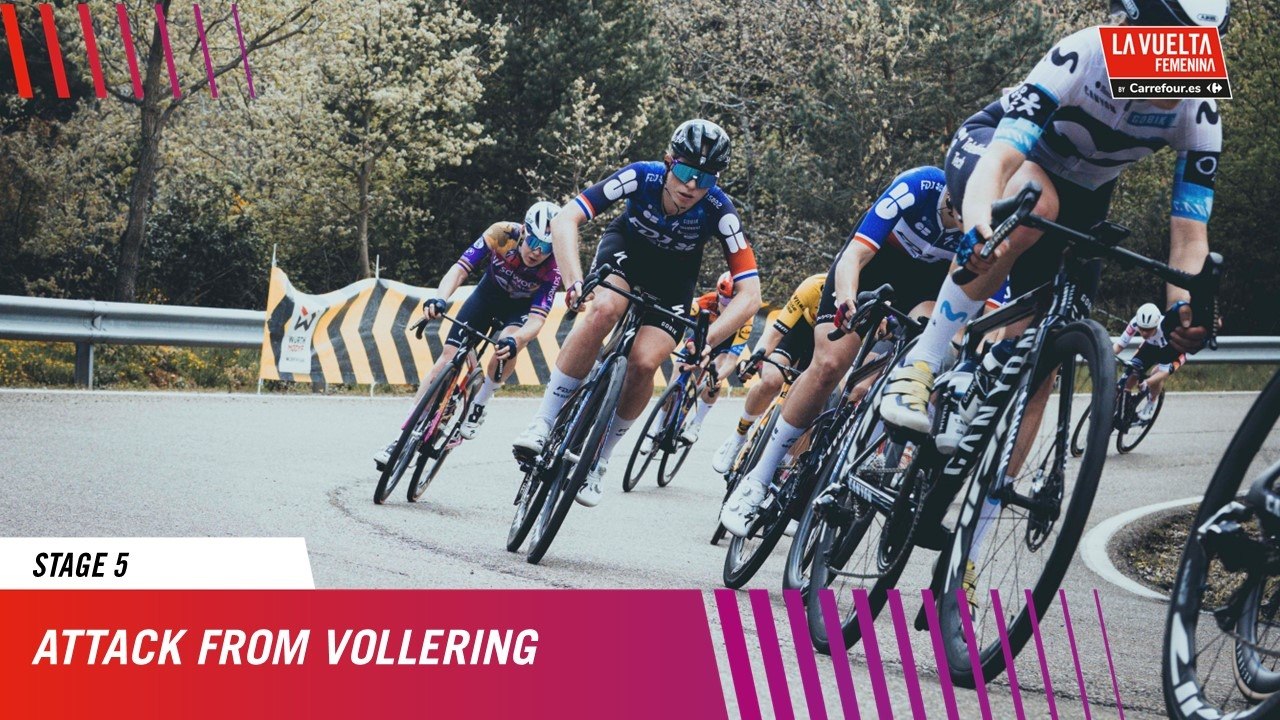 Attack from Vollering - Stage 5 - La Vuelta Femenina 25 by Carrefour.es
