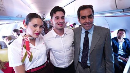 El pasajero 75 millones de Volotea es recibido en Cerdeña con un récord Guinness