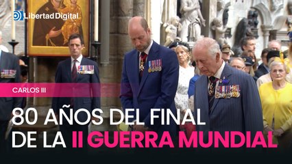 Carlos III y la reina Camila rinden homenaje por los 80 años del final de la II Guerra Mundial