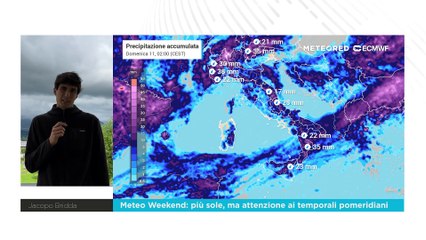 Meteo Weekend: più sole, ma attenzione ai temporali pomeridiani