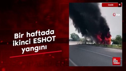 İzmir'de bir haftada ikinci ESHOT yangını
