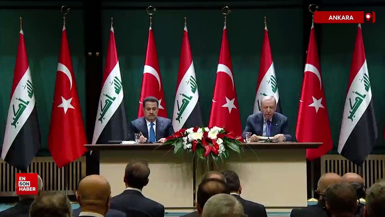 Cumhurbaşkanı Erdoğan ve Irak Başbakanı Sudani'den ortak açıklama