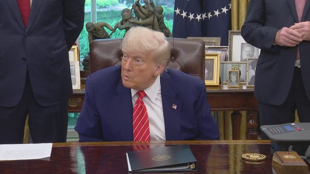 During the historic US-UK trade agreement talks in the Oval Office, Donald Trump cracked a Rolls Royce joke aimed at the UK ambassador. The unexpected punchline caught everyone off guard and had the entire room laughing.