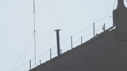 White smoke erupts — the crowd roars as the new Pope is revealed to the world
