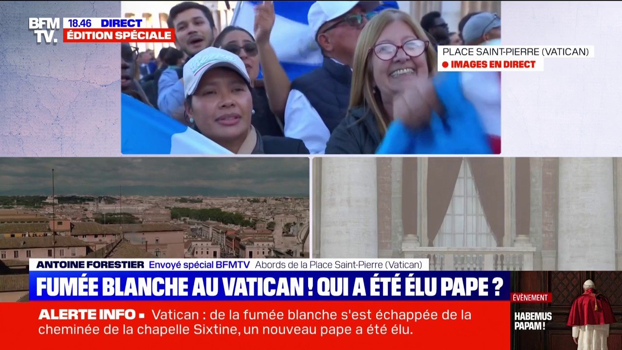 Élection du nouveau pape: la foule se masse sur la place Saint-Pierre