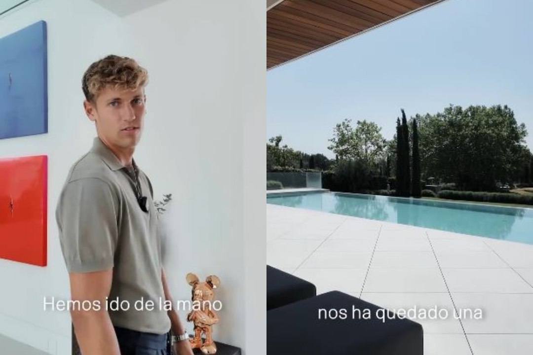 Marcos Llorente enseña su casa de arriba a abajo: salón con vistas a un lago