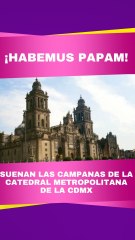 Ernesto P. hace sonar la campana de la Catedral Metropolitana
