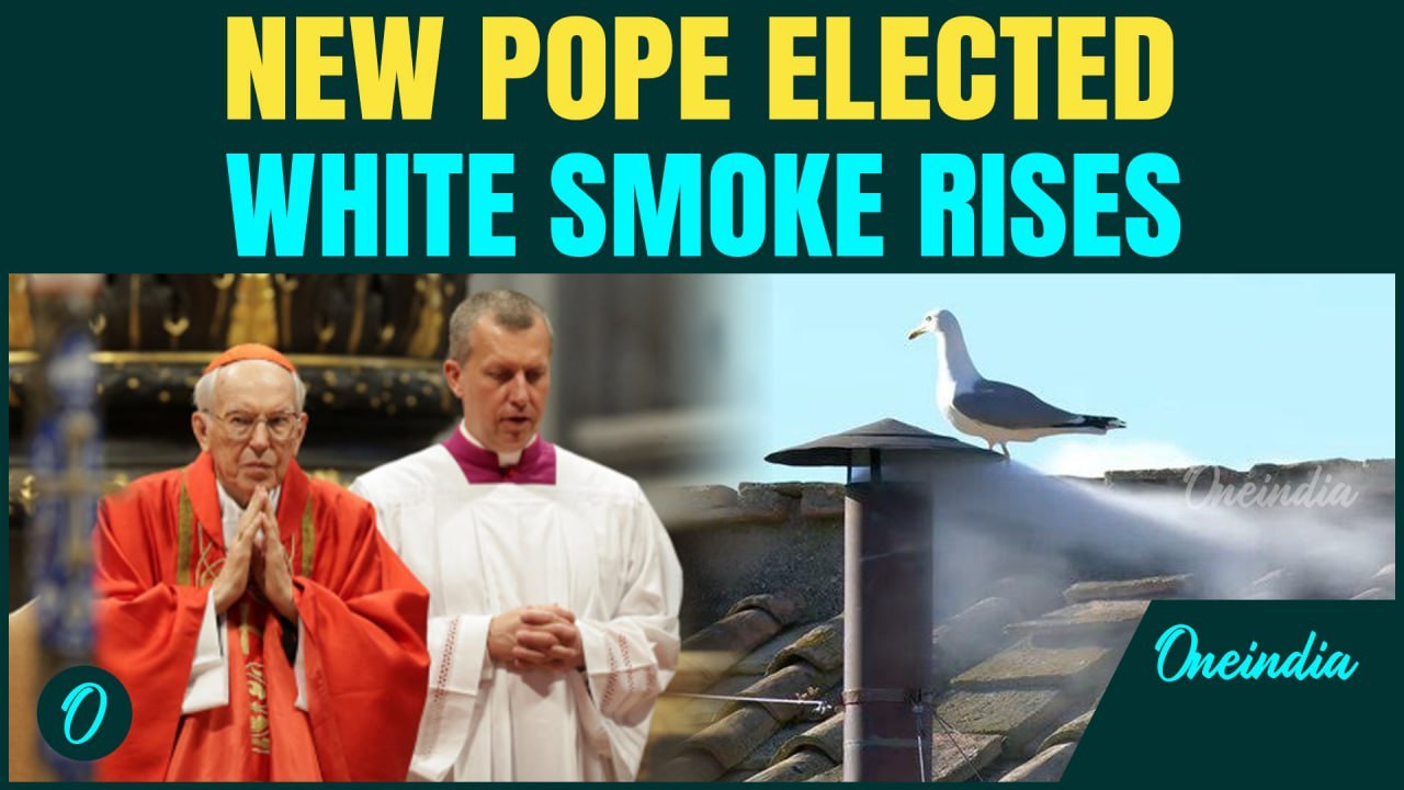 BREAKING: White Smoke Signals New Pope Elected at Vatican | Chimney at Sistine Chapel Confirms Vote