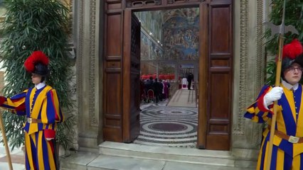 Last appearance of USA Cardinal Prevost before being elected Pope Leo XIV