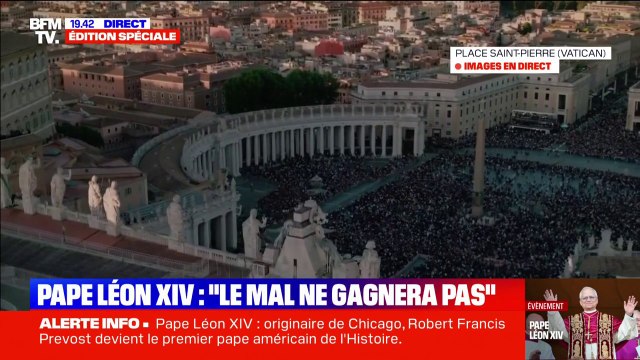 Les cloches de la basilique Saint-Pierre sonnent après le discours du pape Léon XIV