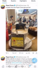 [VERTICAL] How Pope Crave Got From Conclave to the Conclave