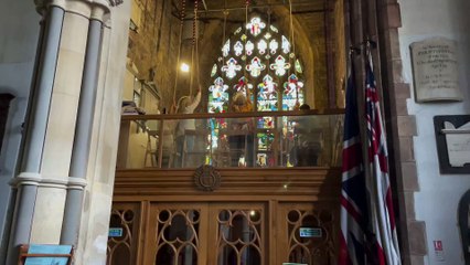 The Quarter Peal bell ringing at St Mary's Church in Monmouth