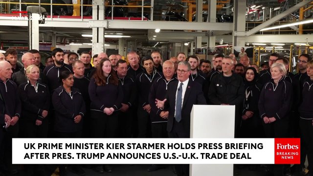 Keir Starmer Holds A Press Briefing After Trump Announces US-UK Trade Deal