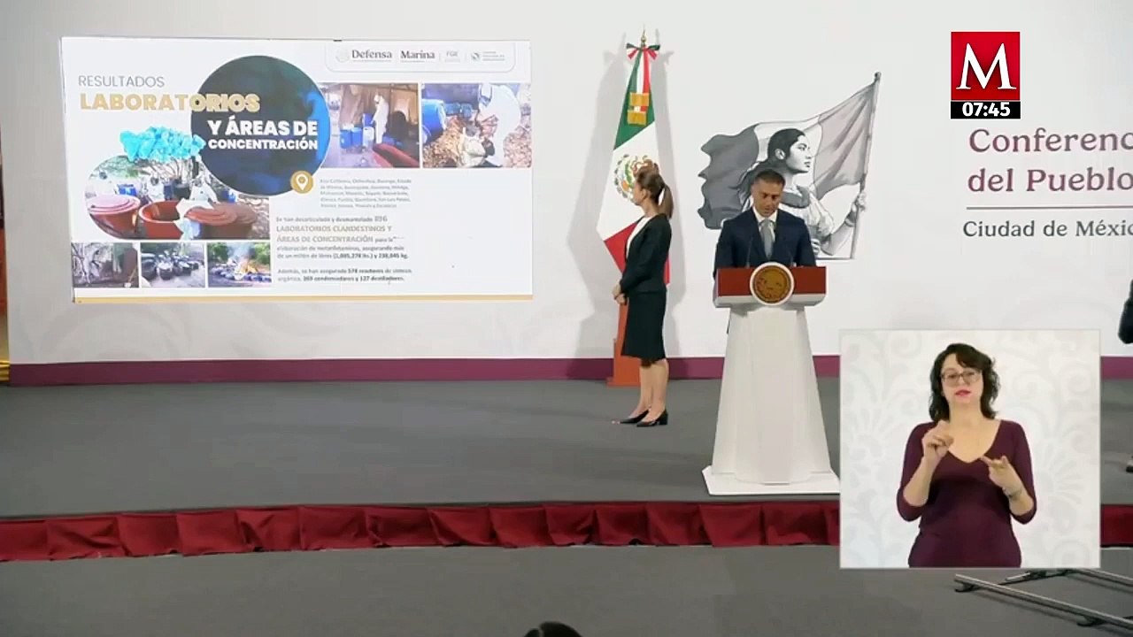 Suman 896 laboratorios clandestinos destruidos en sexenio de Sheinbaum