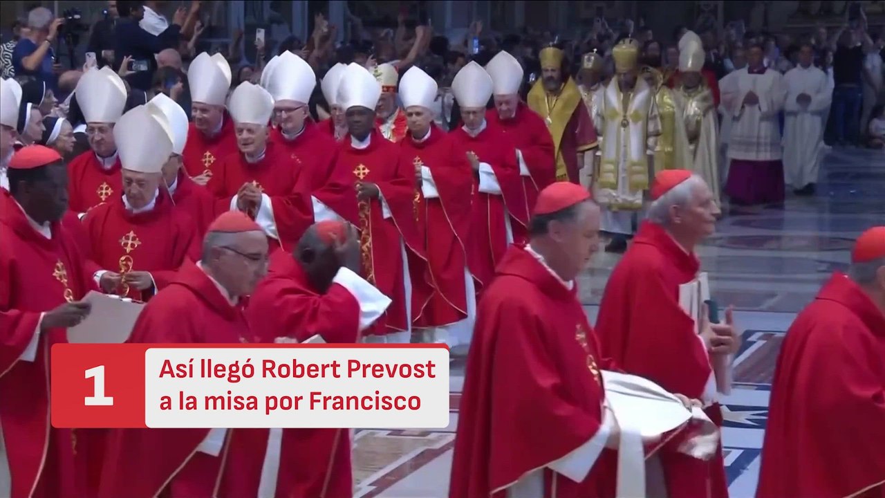 CRONOLOGÍA DE ROBERT PREVOST: FUNERAL DE FRANCISCO, MISA DE CARDENALES, ENTRADA AL CÓNCLAVE Y PAPA LEÓN XIV