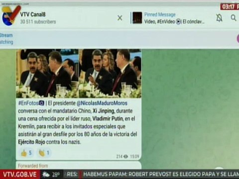 Jefe de Estado mantiene conversación amistosa con su homólogo chino Xi Jinping