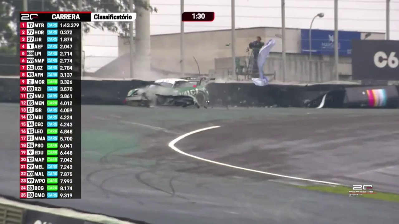 Porsche Carrera Cup Brasil 2025 Interlagos Qualifying Billi Big Crash