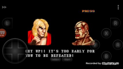 Street Fighter II Turbo: Hyper Fighting Ken vs Sagat luta completa