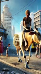 Beautiful AI Short Story of a Thin Horse and a Thin Man #ai #youtubeshorts #shorts #viral #ytshorts