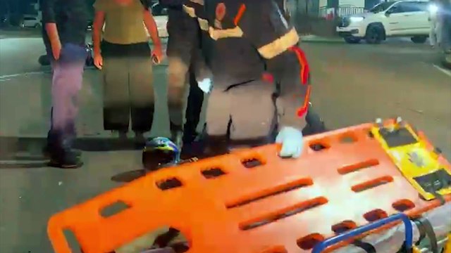 Forte batida deixa motociclista ferido no Bairro São Cristóvão