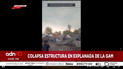 🚨¡Última Hora! Reportan varios heridos tras caída de estructura en la alcaldía Gustavo A. Madero