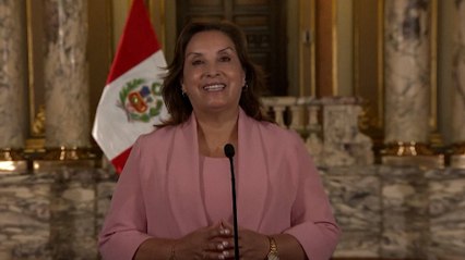 La presidenta de Perú celebra al nuevo papa