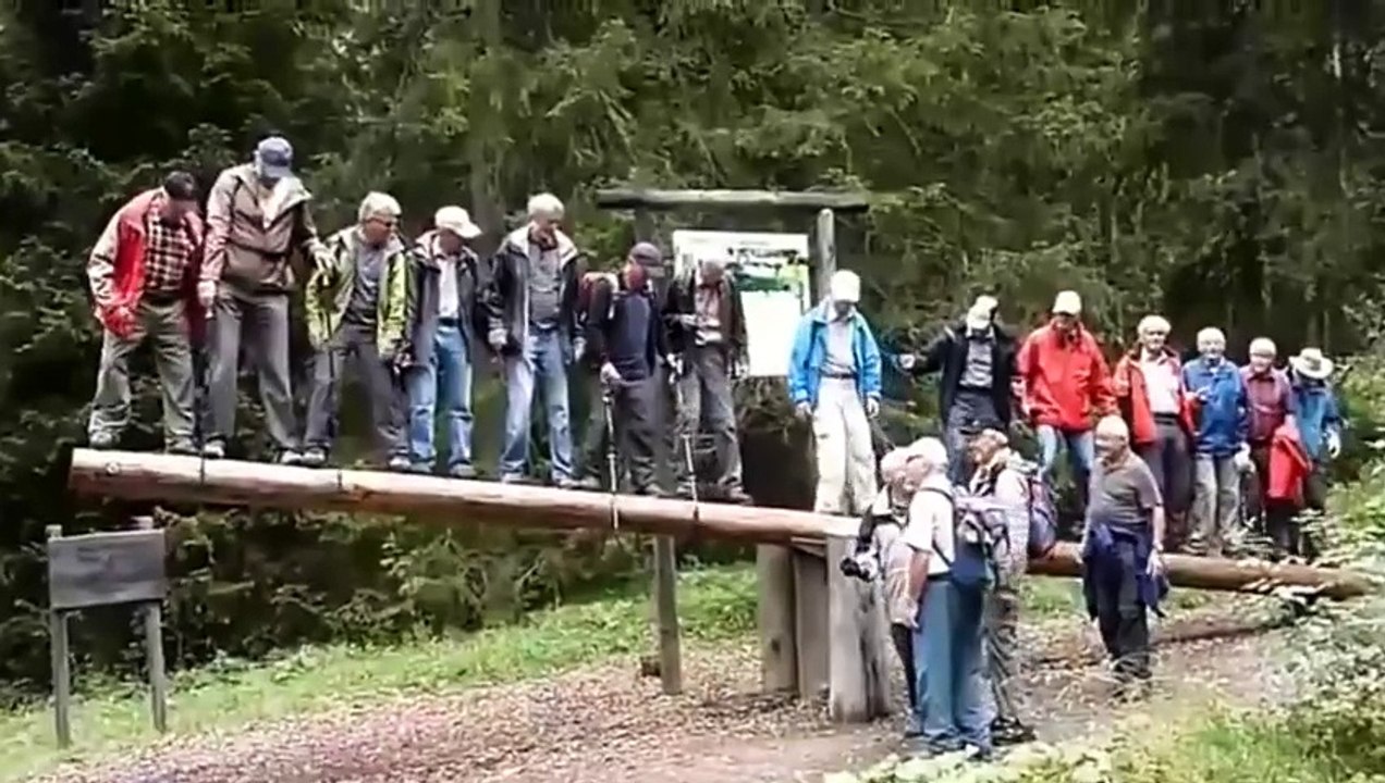 Will it be a new viral game for seniors? 🤣🤣🤣 These senior citizens and their epic log drop!