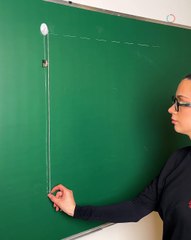 Physics magic happening on a chalkboard ✨📚