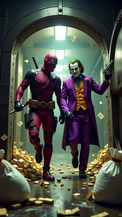 Deadpool and Joker Rob a Bank… But Guess Who Gets Betrayed? Episode 8 #joker #spiderman #deadpool