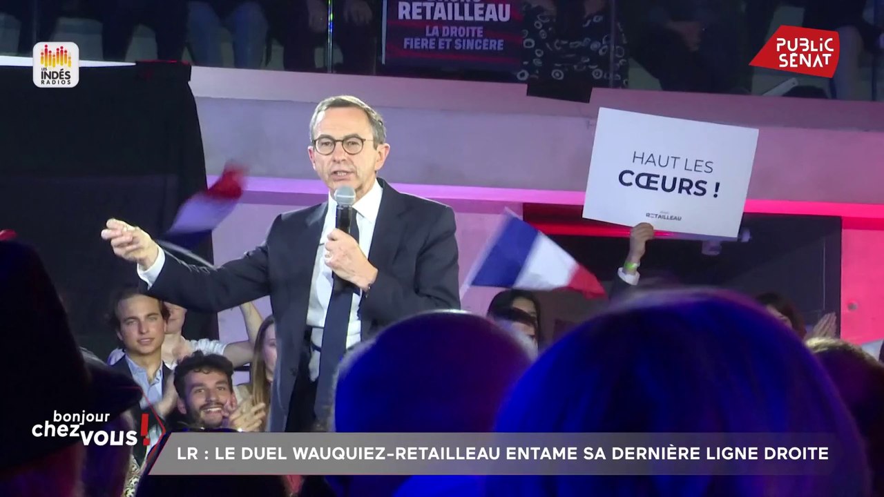 Présidence des LR : dernier meeting de campagne de Bruno Retailleau