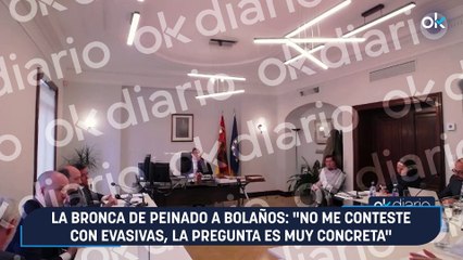 La bronca de Peinado a Bolaños: "No me conteste con evasivas, la pregunta es muy concreta"