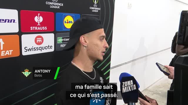 Betis - Antony : “Des larmes et de joie et de soulagement après avoir souffert il y a 4 mois”