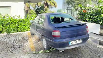 Bodrum'da isale hattı patladı: 9 evi su aldı, araç camları kırıldı