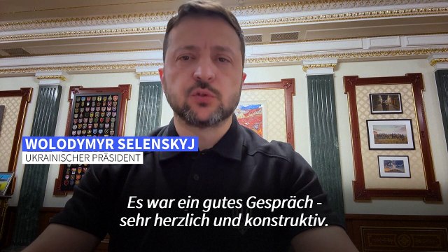 Selenskyj und Trump besprechen bei Telefonat mögliche Waffenruhe