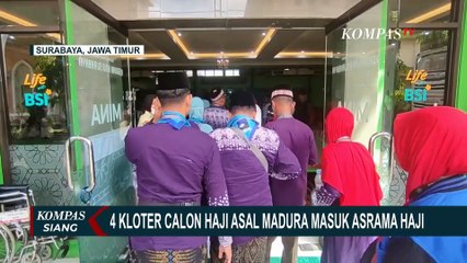 Asrama Pondok Gede Jakarta dan Embarkasi Surabaya Sambut Kedatangan Kloter Jemaah Haji