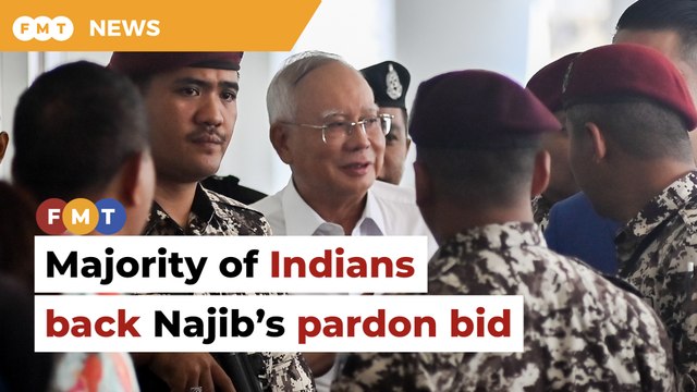 Majority of Indians back Najib’s bid for royal pardon, survey finds