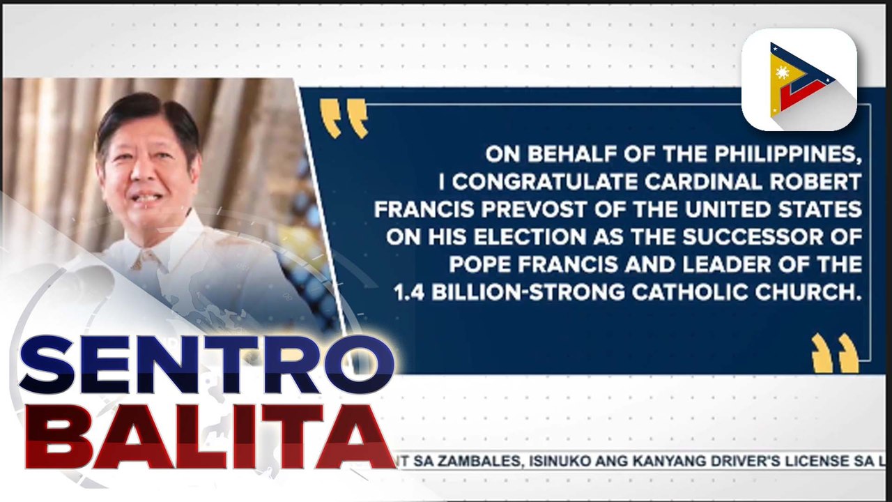 PBBM, nagpaabot ng pagbati sa bagong Santo Papa na si Pope Leo XIV