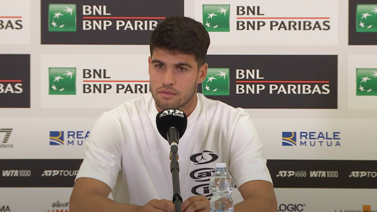 Tennis - Rome 2025 - Carlos Alcaraz : "I'm really happy to have Jannik Sinner around again"