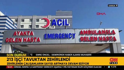 213 işçi tavuktan zehirlendi!