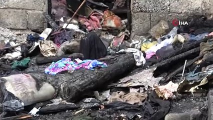 Evleri yangında küle dönen çift zor durumda kaldı