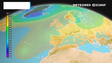 Venerdì 9 maggio, geopotenziale a 500 hPa