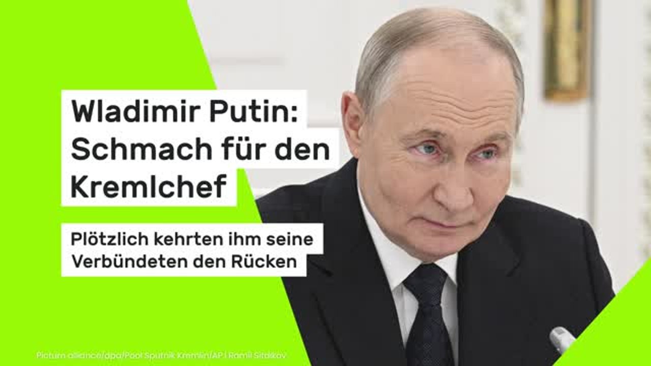 Wladimir Putin: Schmach für den Kremlchef: Plötzlich kehrten ihm seine Verbündeten den Rücken
