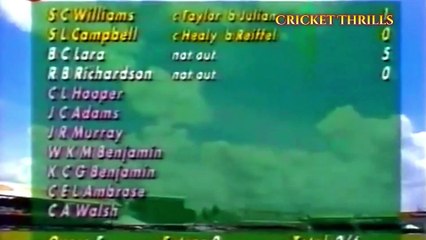 Brian Lara 65 off 112 Balls 168 Mins 11 Fours vs Australia 1st Test, Bridgetown, March 31 - April 02, 1995