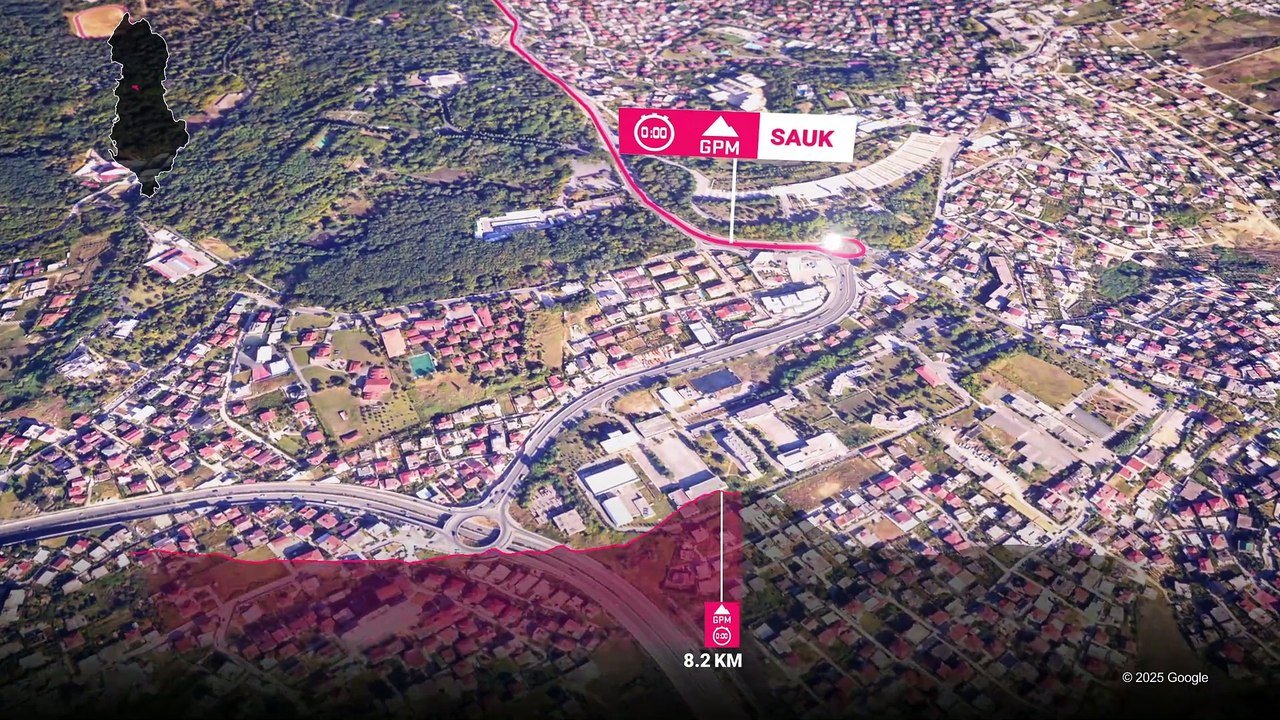 Giro 2025, Étape 2 : Tirana – Tirana, parcours, profil et horaire - Cyclisme - Giro