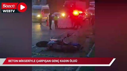 Beton mikseriyle çarpışan motosikletin sürücüsü öldü