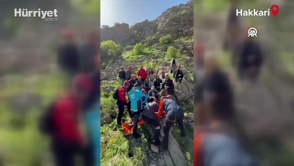 Kayıp adam dağda yaralı bulundu, askeri helikopterle hastaneye kaldırıldı